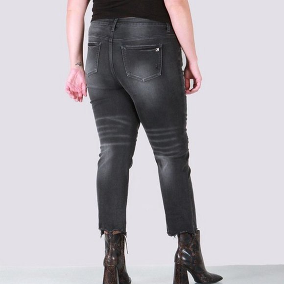 Special A Full Size Run High Rise Distressed Jeans - Picture 2 of 7